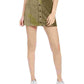 Rewash Women's Corduroy Button Front Mini Skirt Green Size Medium