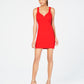 B Darlin Women's Strappy V Neck Party Dress Red Size 11