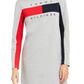 Tommy Hilfiger Women's Mini Logo T-Shirt Dress Gray Size X-Small