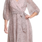 DKNY Women's Faux Wrap Dress Pink Size 12