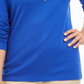 Karen Scott Women's Glitter Snowflake Cotton Top Blue Size Medium