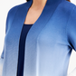 JM Collection Women's Dip Dyed Button Trimmed Cardigan Blue Size X-Small