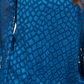 Alfani Women's Snakeskin Print Bubble Blouse  Blue Size -Petite L