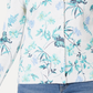Charter Club Women's Floral Print Cardigan Gray Size Petite Small