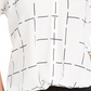 Alfani Women's Printed Tie Cuff Top White Size Petite Small