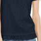 Style & Co Women's Tie Sleeve Ruffled Top Blue Size Small