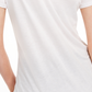 Maison Jules Women's Tie Back Solid T-Shirt White Size X-Small