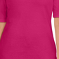Karen Scott Women's Cotton Keyhole Top Pink Size X-Small
