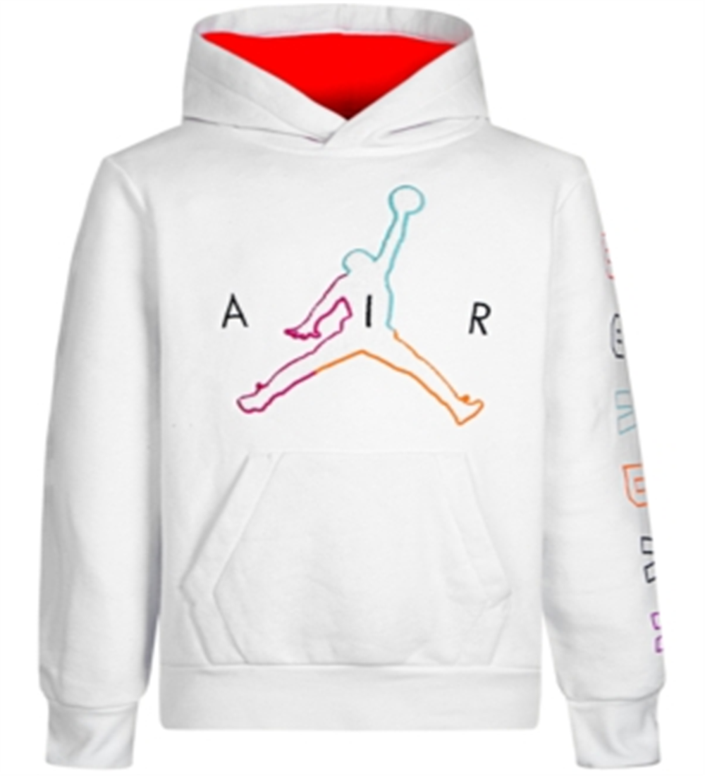 Jordan Women's Future of Flight Grade School Hoodies White Size Small