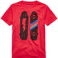Epic Threads Big Boy's Skateboard Bolt T-Shirt Red Size Large