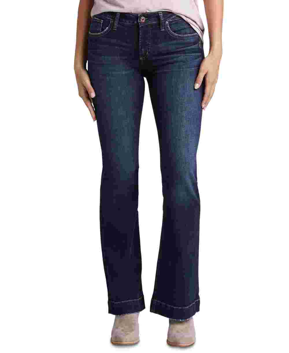 Silver Jeans Co Women's Avery Trouser Jean Blue Size 26X33
