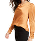 Leyden Women's Cowlneck Blouse Brown Size X-Large