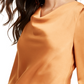 Leyden Women's Cowlneck Blouse Brown Size X-Large
