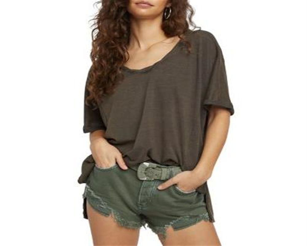 Free People Women's Raven FeatherShirt -Gray Size Small
