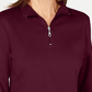 Karen Scott Women's Cotton Half Zip Mock Neck Top Red Size Medium