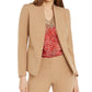Bar III Women's Seamed Open Front Blazer Beige Size X-Large