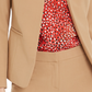 Bar III Women's Seamed Open Front Blazer Beige Size X-Large
