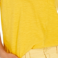 Style & Co Women's Cotton V Neck Tank Top Yellow  Size XL