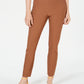 Charter Club Women's Chelsea Tummy Control Skinny Leg Ankle Pants Brown Size 14
