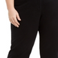 Karen Scott Women's Plus Stretch Tummy Control Capri Pants Black Size 22W