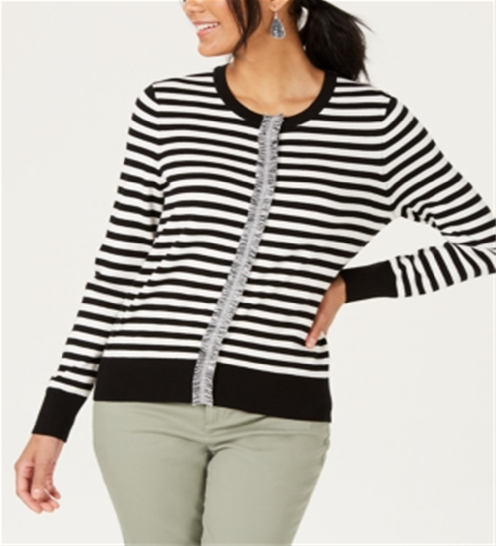 Charter Club Women's Long Sleeve Top White Size X-Large
