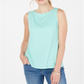 Charter Club Women's Textured Cotton Tank Top Blue Size X-Large