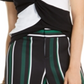 INC International Concepts Women's Colorblocked Twist Front Top Black Size Petite Medium