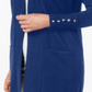 JM Collection Women's Open Front Cardigan Blue Size Petite S