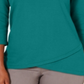 Karen Scott Women's Tulip Hem Top Green Size X-Large