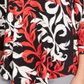 JM Collection Women's Printed Scoop Neck Top Red Size X-Small