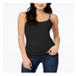 Maison Jules Women's Spaghetti Strap Tank Top Black Size X-Large