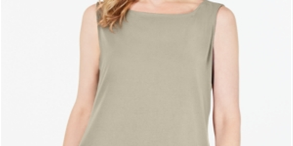 Charter Club Women's Boat Neckline Top Brown Size Large