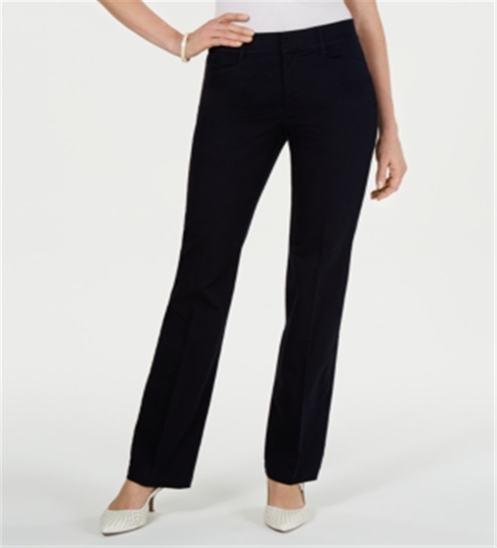 Charter Club Women's Denim Trousers Blue Size 14 Petite