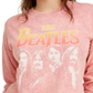True Vintage Women's The Beatles Logo T-Shirt Cotton Graphic Red Size Medium