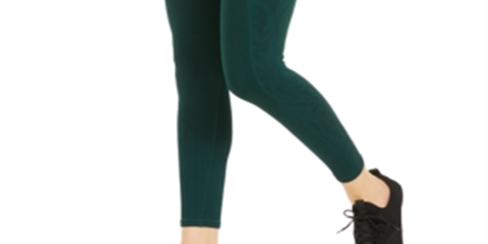 Ideology Women's Fitness Running Athletic Leggings Green Size Small
