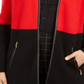 Charter Club Women's Milano Cotton Colorblocked Cardigan Red Size X-Small