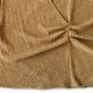 Alfani Women's Pleated Waist Surplice Henley Top Brown Size Large