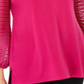 JM Collection Women's Puff Sleeve Top Pink Size X-Large