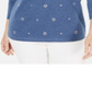 Karen Scott Women's Cotton Grommet Top Blue Size Large