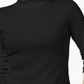 Charter Club Women's Cotton Mock Neck Top Black Size X-Small