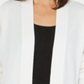 Karen Scott Women's Open Cardigan Sweater White Size Small