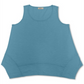 Style & Co Women's Handkerchief Hem Tank Top Blue Size Large
