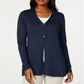 Karen Scott Women's Long Cardigan Black Size X-Large