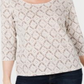Karen Scott Women's Vine Print 3/4 Sleeve Top Brown Size X-Large