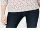 Karen Scott Women's Vine Print 3/4 Sleeve Top Brown Size X-Large