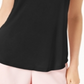Maison Jules Women's Scoop Neck Tank Top Black Size Small