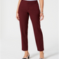 Charter Club Women's Zippered Straight Leg Pants Red Size 12