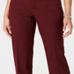 Charter Club Women's Zippered Straight Leg Pants Red Size 12