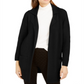 Style & Co Women's Oversized Patch Pocket Cardigan Black Size Petite L