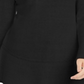 Style & Co Women's Ribbed Patterned Long Sleeve Jewel Neck Blouse Sweater Black Size Petite Small